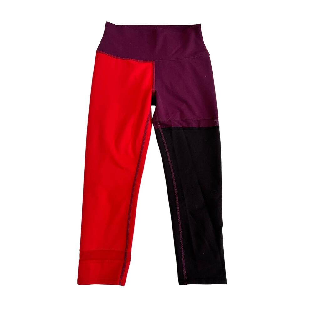 Alo Yoga Athletic Colorblock Cropped Capris Legging XXS